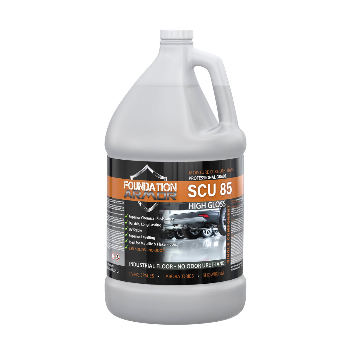 Epoxy Floor Flakes Armor SCU85 with multicolor flakes for decorative epoxy flooring, shown in close-up detail.